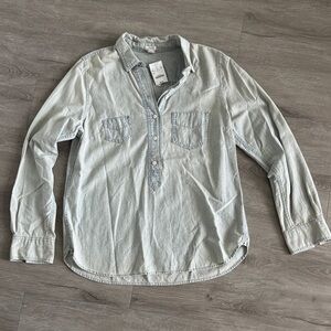 NWT Jcrew Pullover Button Up